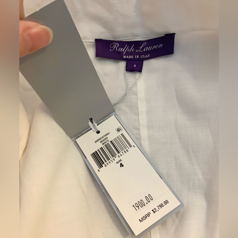 Ralph Lauren Collection Roald Pleated Linen Sleeveless Day Dress NWT - Picture 11 of 12
